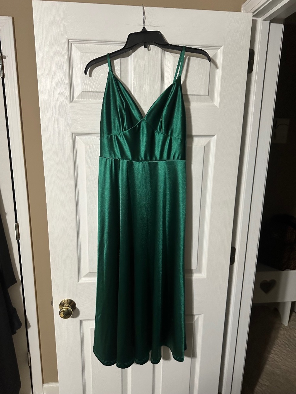 Emerald Satin Midi